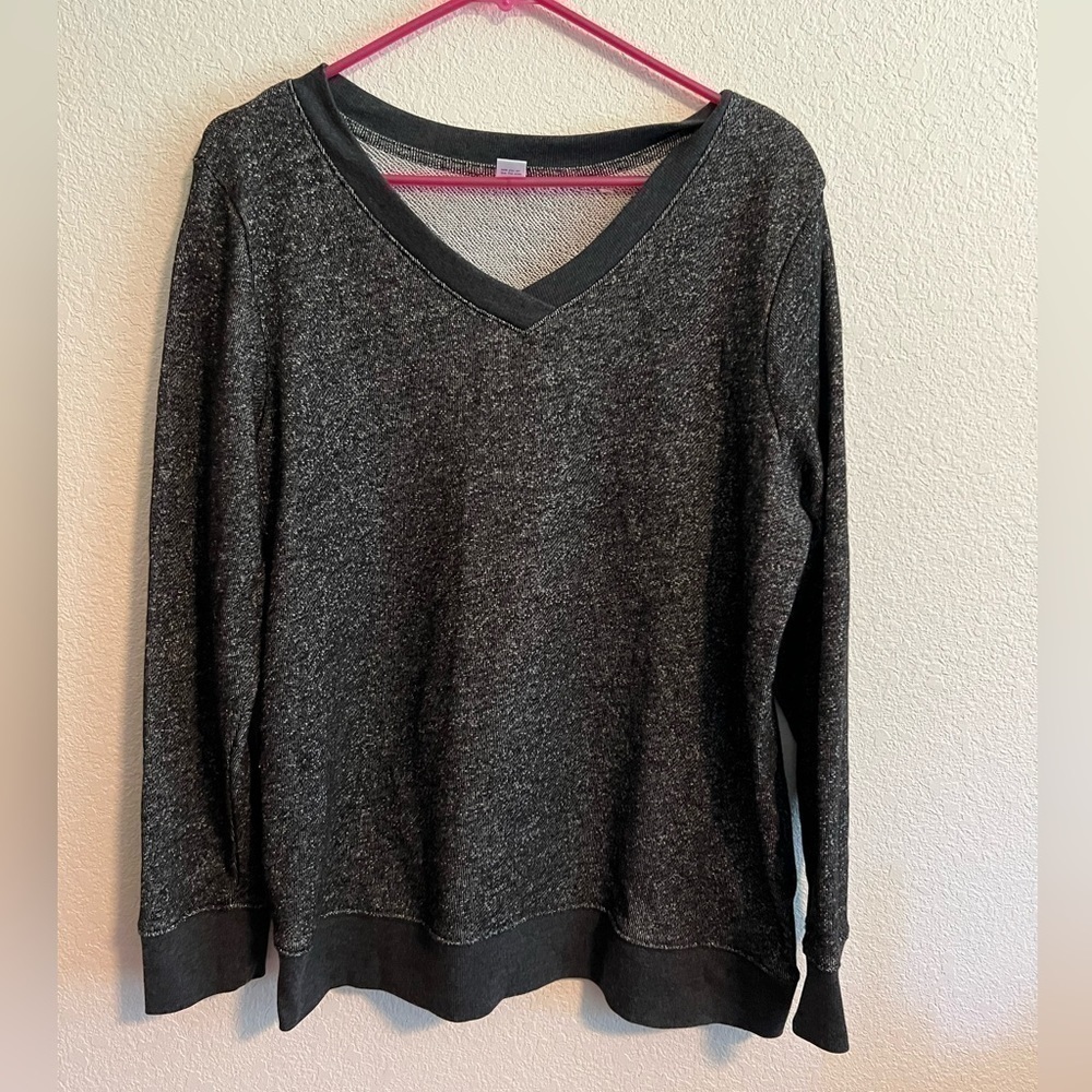 Old Navy Gray V Neck Sweater Size Large